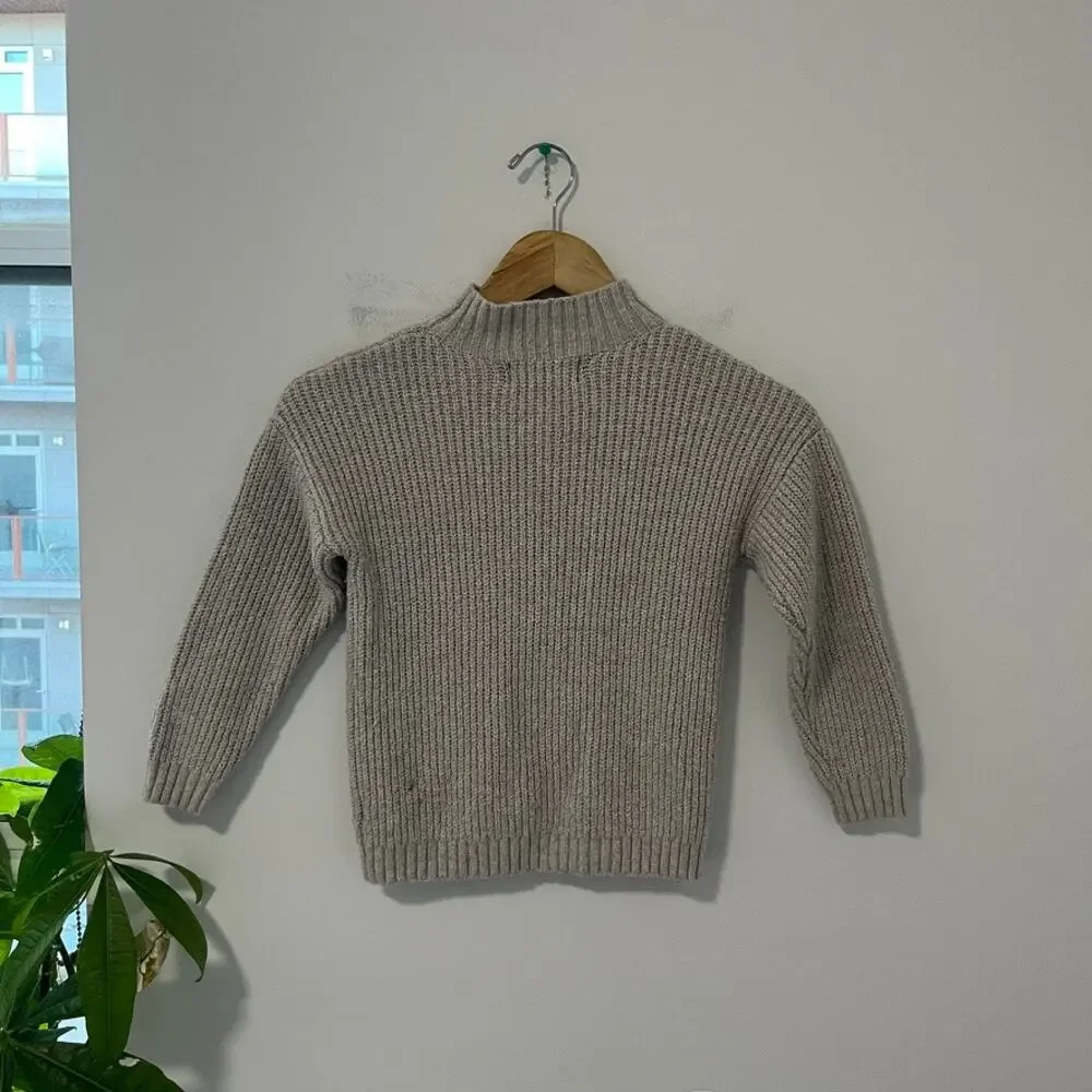 Old Navy Girl's Gray Mockneck Knit Sweater Size 5T
